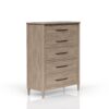 5 Drawer Door Chest - Sand - Image 2