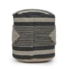 Diamond - Handcrafted Fabric Cylindrical Pouf - Dawn Gray - Image 6