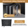 Aluminium Medicine Cabinet Mirror With LED Light And Defogging Function - Gray - Image 16