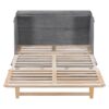 Queen Murphy Elegant Bed With Spacious Drawers - Gray - Image 14