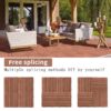 Wood Plastic Composite Deck Tiles (Set of 20), Sustainable Composite Decking Resist Rust, Water, Weather, Easy To Diy & Maintain, Ideal For Patios, Balconies, Rooftops - Mahogany - Image 10