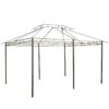 Outsunny - Patio Gazebo, Outdoor Gazebo Canopy Shelter With Curtains, Vented Roof, Steel Frame For Garden, Lawn, Backyard And Deck, - Sage Gray - Image 2