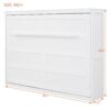 Queen Size Murphy Wall Bed - White - Image 5