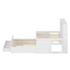 Twin Size Captain Daybed With Storage Bookcase Headboard, Captain Bed With Trundle And Three Storage Drawers For Kids Teens Dorm Bedroom Multipurpose Guest Room Or Home - White - Image 5