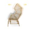 Palos - Outdoor Wicker Glider Chair - Light Brown - Image 7