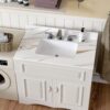 Vanity Top, Sintered Stone - Carrara White With Veins - Image 5