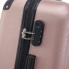 3 Piece Hard Luggage Set With Swivel Wheels And Password Lock, 20 / 24 / 28 " - Rose Gold - Image 9