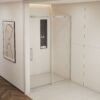 Semi Frame Single Sliding Shower Door - Brushed Nickel - Image 5