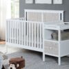 Connelly - 4 In 1 Crib and Changer Combo - White, Rockport Gray - Image 8