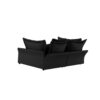 Modern Comfy Upholstered Sofa Cloud Couch, Deep Seat Couches With Multiple Large Soft Pillows, Convertible Deep Seat Chaise Longue For Living Room - Black - Image 13