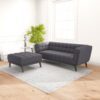Addison - Square Upholstered Ottoman - Dark Gray - Image 9