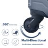 3 Piece Luggage Sets Lightweight Suitcase With Two Hooks, Spinner Wheels, Tsa Lock, (20/24/28) - Gray - Image 29