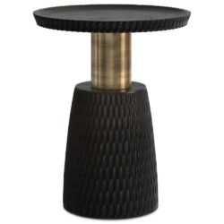 Breanna - Side Table - Black / Gold