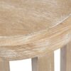 Accent Table Round Rustic Ash Veneer Reclaimed Wheat - Natural - Image 4