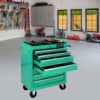 7 Drawers Multifunctional Tool Cart & Wheels - Green - Image 2
