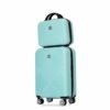 2 Piece Luggage Sets Lightweight Suitcase, Spinner Wheels, (20/14) - Light Blue - Image 4
