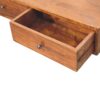 Lunar - 2 Drawer Wall Mounted Console - Brown - Image 8