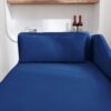 Chaise Lounge Indoor, Velvet Lounge Chair For Bedroom With Storage & Pillow, Modern Upholstered Rolled Arm Chase Lounge For Sleeping With Nailhead Trim For Living Room Bedroom Office - Navy Blue - Image 10