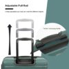 3 Piece Luggage Sets Lightweight Suitcase With Two Hooks, Spinner Wheels, Tsa Lock, (20/24/28) - Green - Image 5