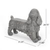 Cocker Spaniel Dog Statue - Gray - Image 6