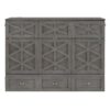 Full Size Murphy Bed With Large Drawers And USB Ports - Brushed Gray - Image 3