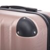 3 Piece Hard Luggage Set With Swivel Wheels And Password Lock, 20 / 24 / 28 " - Rose Gold - Image 5