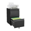2 Drawer File Cabinet With Lock, Metal Under Desk Rolling Filing Cabinet Fits Letter / Legal / A4 Size For Home Office, Mobile Filing Cabinet - Black - Image 19