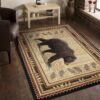 Nature's Nest - 2'7" X 7'3" Lodge Area Rug - Black - Image 3