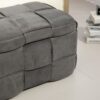 Stylish Storage Ottoman Bench With Safety Hinge For Living Room & Bedroom - Dark Gray - Image 11