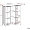 Acadian - 9 Cube Bookcase And Storage Unit - Brunette Brown - Image 5