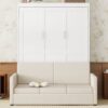 Queen Size Murphy Wall Bed With Cushion - White - Image 16