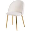 Marion - Mid-Century Modern Dining Chair (Set of 2) - Gold / White - Image 9