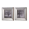 Vintage Reflective Picture Frames (Set of 2) - Silver - Image 3