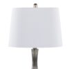 Jenny - Contemporary Table Lamp (Set of 2) - Clear Smokey Crackle / Nickel / White - Image 5