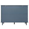 3 Door 3 Drawer Cabinet, American Furniture, Suitable For Bedroom, Living Room, Study - Blue - Image 13