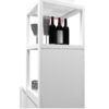 Bamboo Storage Cabinet With Tall Linen Tower, Multi Functional For Bathroom And Living Spaces - White - Image 16