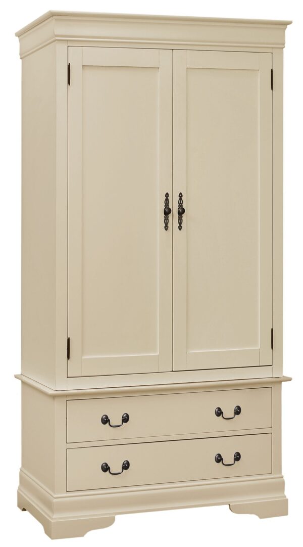 Elegant Traditional Armoire - Beige