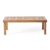 Acacia Wood Loveseat And Coffee Table Set With Cushions - Brown - Image 12