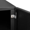 26" Office Furniture Copier Cabinet 2 Door Steel Copier Stand Mobile Pedestal File Printer Stand - Black - Image 7