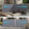 Retractable Side Awning, Waterproof & UV-Resistant, Privacy Screen Divider Roll Up Balcony - Gray - Image 2