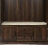 Hall Tree With 3 Hooks, Coat Hanger, Entryway Bench, Storage Bench, 3 In 1 Design, For Entrance, Hallway Tiger - Brown - Image 13