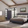 King Waterfall Panel Bed - Black - Image 5