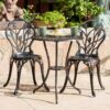 Nassau - Cast 3 Pieces Bistro Set - Copper - Image 4