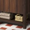 36" Modern Bathroom Vanity With Rectangle Ceramic Sink, Bathroom Cabinet And 45 Degrees Free Handle Design Soft Closing Doors, 1 Open Shelf At The Bottom - Dark Brown - Image 15