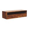 Lunar - 2 Drawer Wall Mounted Media Unit - Brown - Image 2