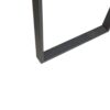 Computer Desk With Metal Legs - Dark Coffee - Image 8