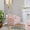 Ashland - Contemporary Floor Lamp With Laser Cut - Gold / Off White - Image 5