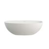 65.2" Freestanding Solid Surface Soaking Bathtub For Bathroom - Matte White - Image 3
