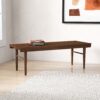 Mia - Mid-Century Modern Bench - Dark Brown - Image 18