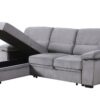 Kipling - Reversible Sleeper Sectional Sofa Chaise - Gray - Image 6